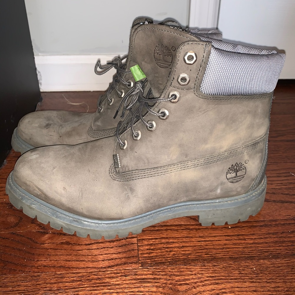 Grey Timberland Boots
